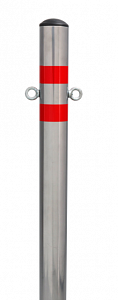 СБ-09 Столбик парковочный под бетон с креплением для цепи  1020 мм d=76 мм