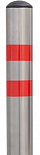 СБ-05 Столбик парковочный под бетон с пластиковой заглушкой  1020 мм d=76 мм