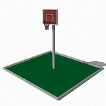 СК-76 Баскетбольный щит с креплением на хомутах на опорной стойке d=76 мм, d=108 мм
