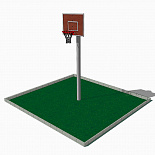СК-76 Баскетбольный щит с креплением на хомутах на опорной стойке d=76 мм, d=89 мм, d=108 мм
